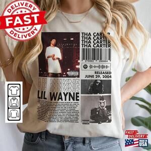 Lil Wayne Rap Shirt Tha Carter Album 90S Y2K Tee